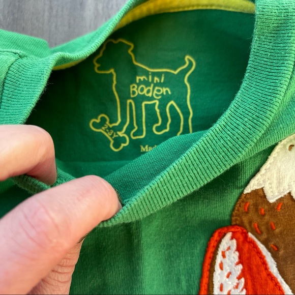 Mini Boden Fox Appliqué Long Sleeve Shirt 2-3 yr - Picture 4 of 5